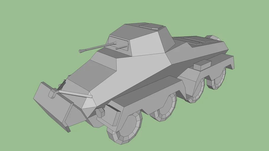 SdKfz 231 (8 Rad) (low poly model)