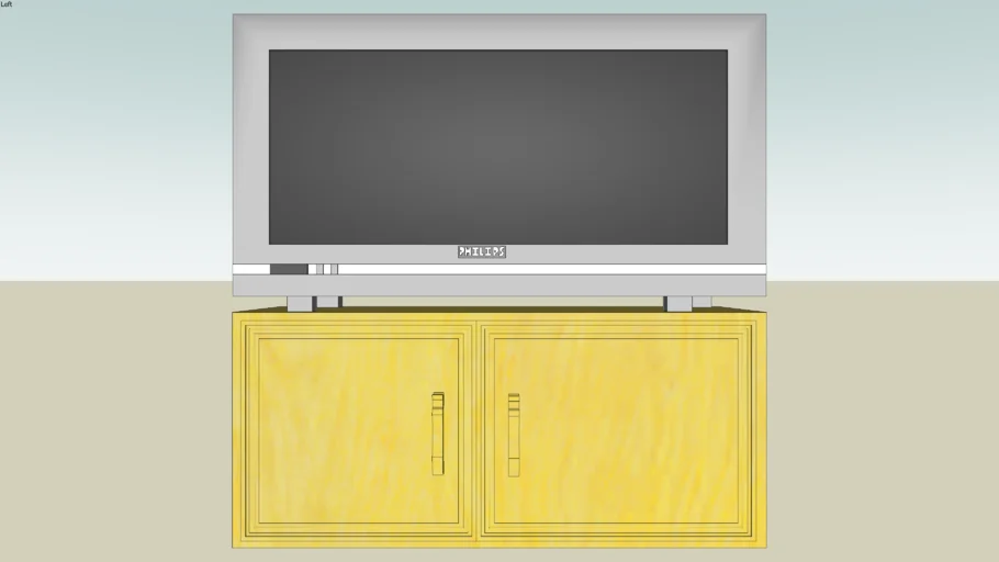 Philips Widescreen TV and Stand  (Cupboard)