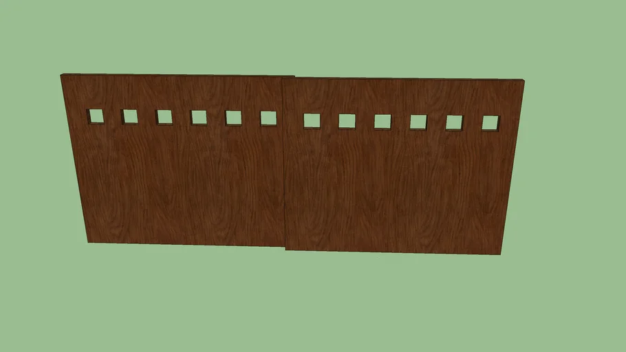 Wood gate