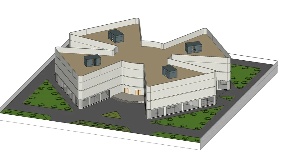 Fan shape Shopping Mall