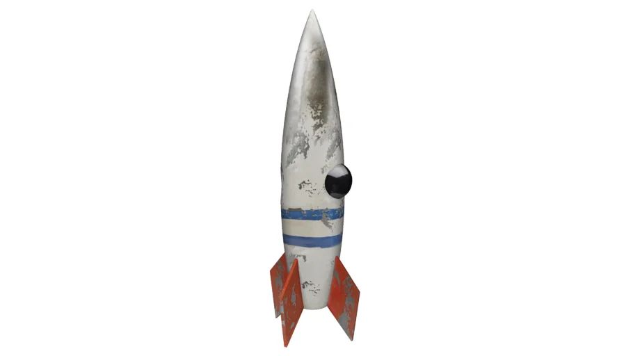 56248 Deco Figurine Robot Rocket 73cm