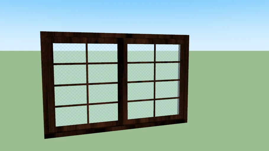 Janela de Madeira e vidro