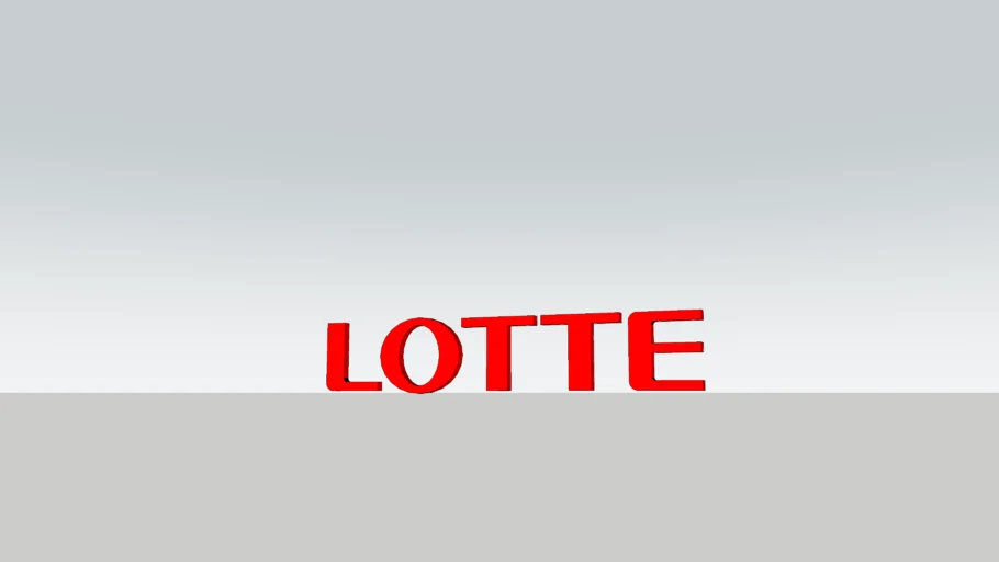 Lotte Logo | 3D Warehouse