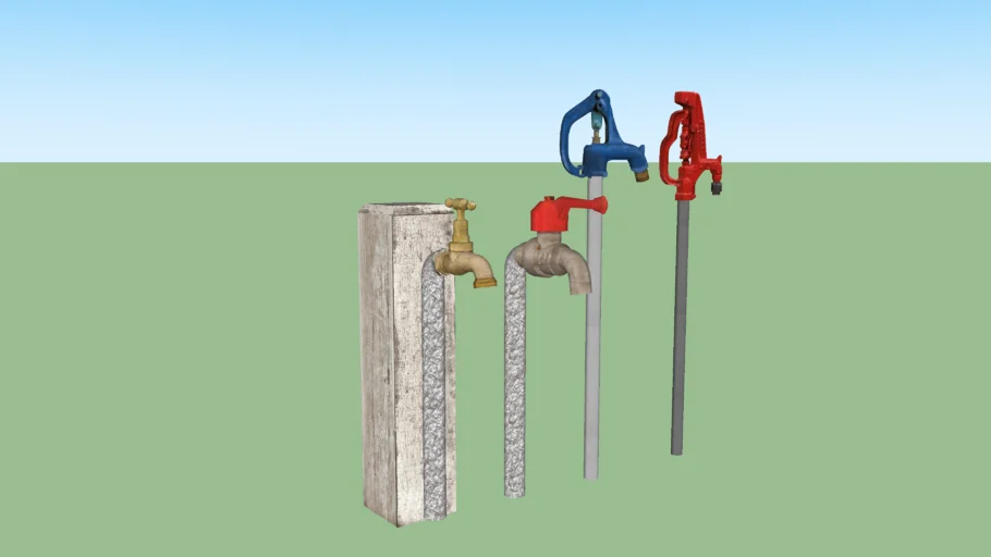 Outdoor tap set
