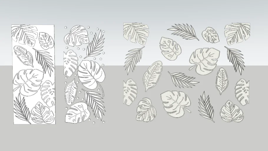Leaf mural