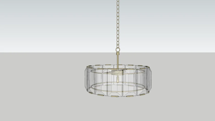 HARLOW CRYSTAL ROUND CHANDELIER 31"