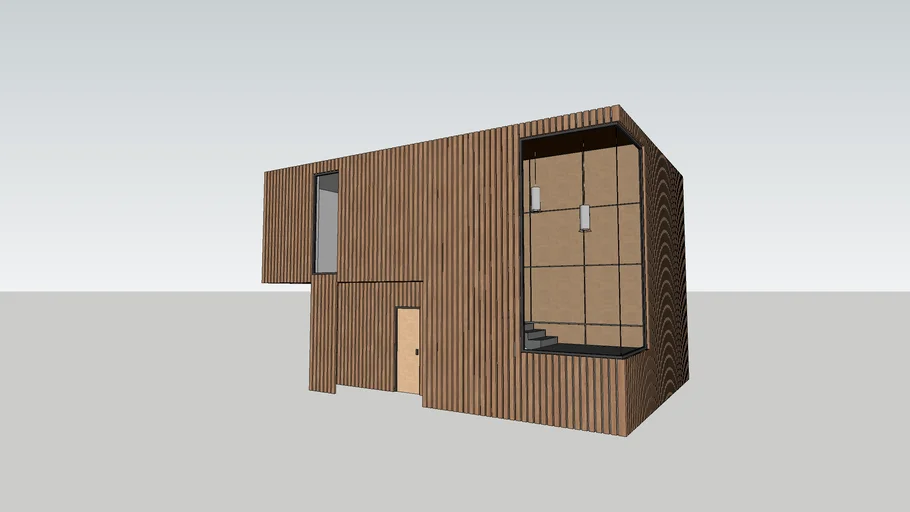 modern wood house