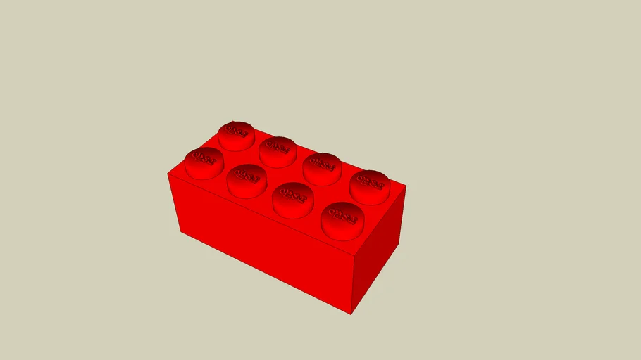 red lego brik
