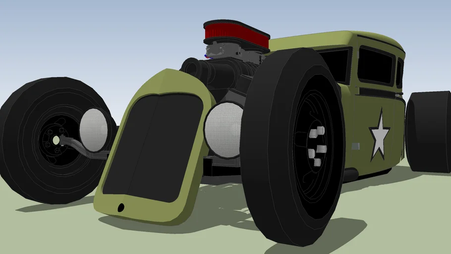 Ford Model A Rat Rod US Army