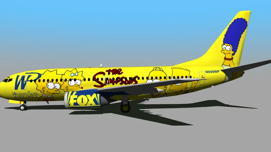 Western Pacific Airlines ''The Simpsons'' (N949WP) - Boeing 737-301 (1995)