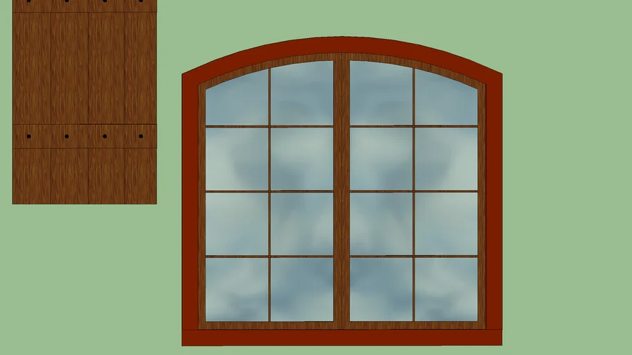 36x68 Arched Twin Windows