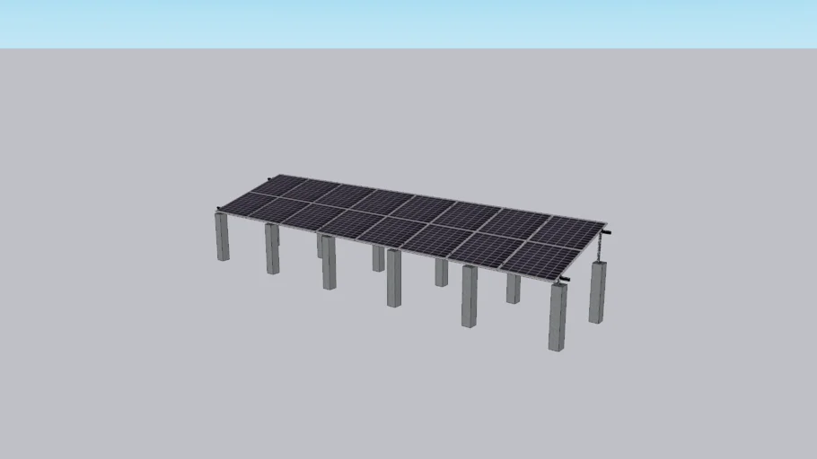 Estructura Dados 8 Paneles 550W CanadianSolar CAMEDINO