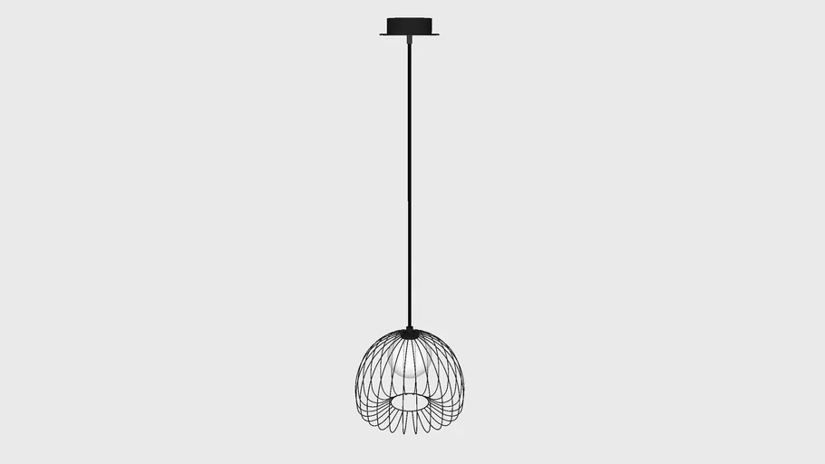 Pendente Aramado Lampe com Globo de Vidro