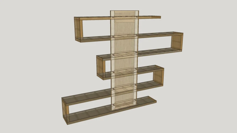 Floating Serpentine Shelf