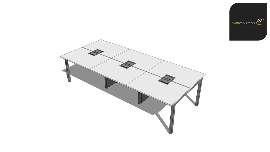 Mesa Plataforma - 6L - 1,00x1,32m - Trave - Linha Job