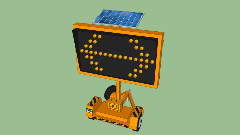 Construction Arrow Sign