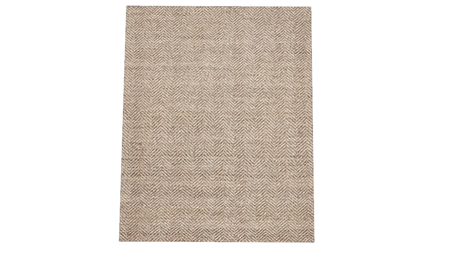 Chevron Wool Jute Rug