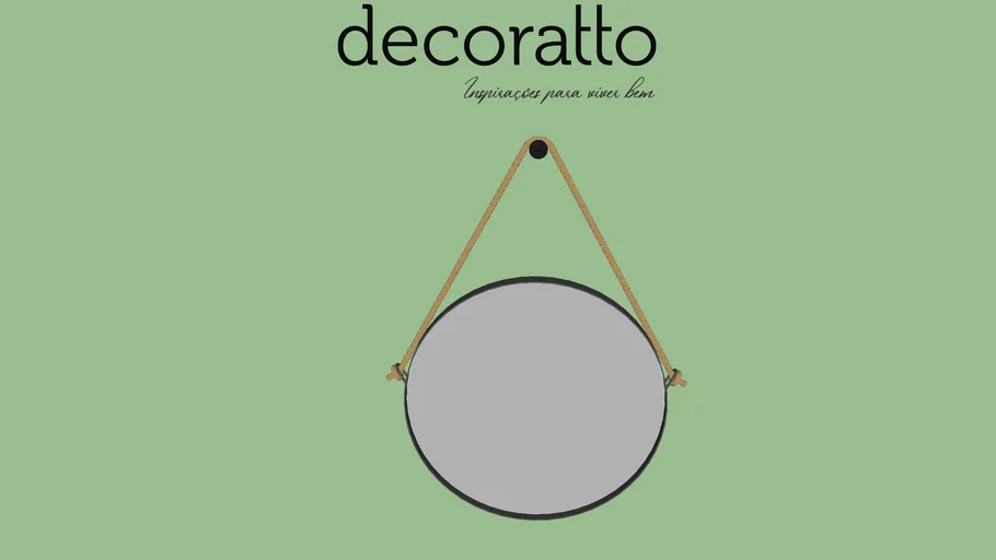 ESPELHO DECORATTO HANOI RED