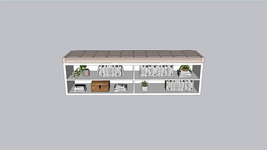 BENCH LIBRARY FOR BED