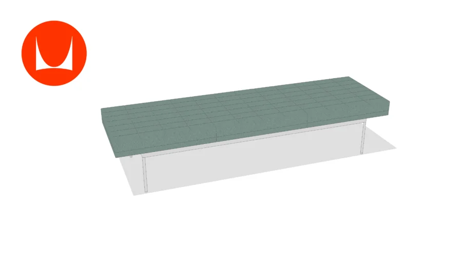 Tuxedo Component Museum Bench