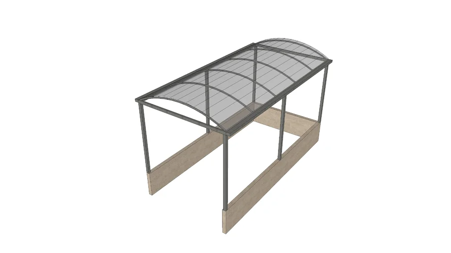 Domo curvo en policarbonato