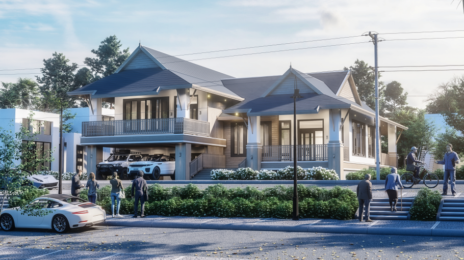 Three-Storey House Traditional Thailand - Exterior