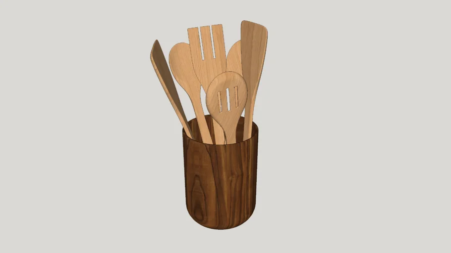 Utensílios de cozinha - Talheres de madeira