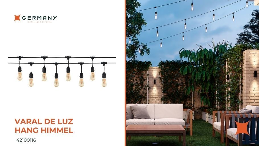 Varal de Luz Hang Himmel - Germany Iluminação Externa