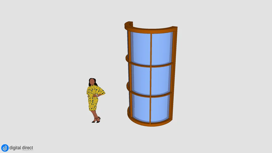 Basic Curved Window | 3D Warehouse