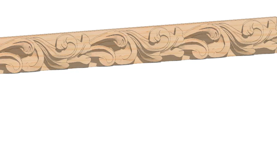 01960122-1 Acanthus Carving Insert ( 2.22" x .5" x 96" ) Dynamic Stretchable up to 96"