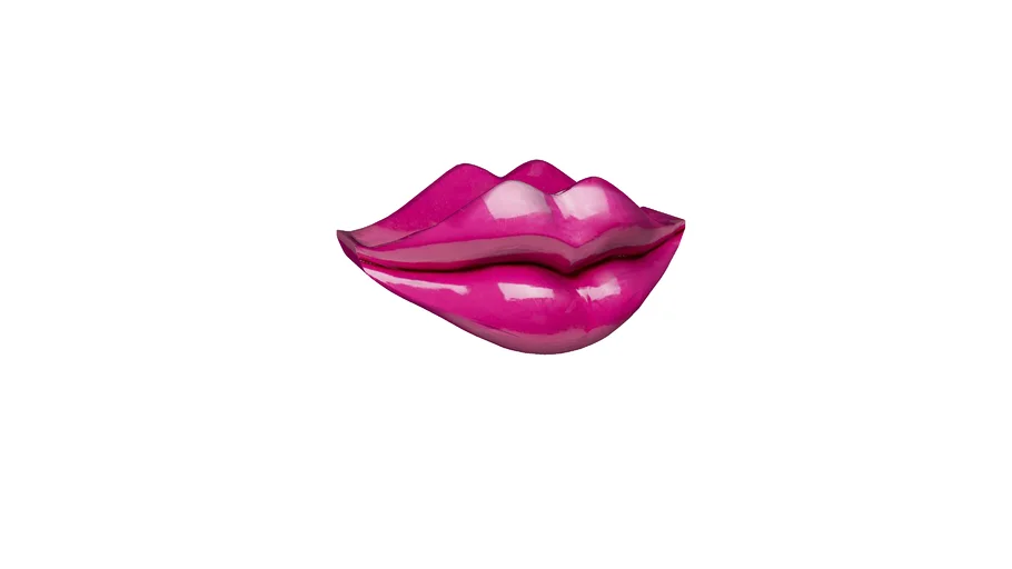 55263 Deco Vase Lips Pink 28cm