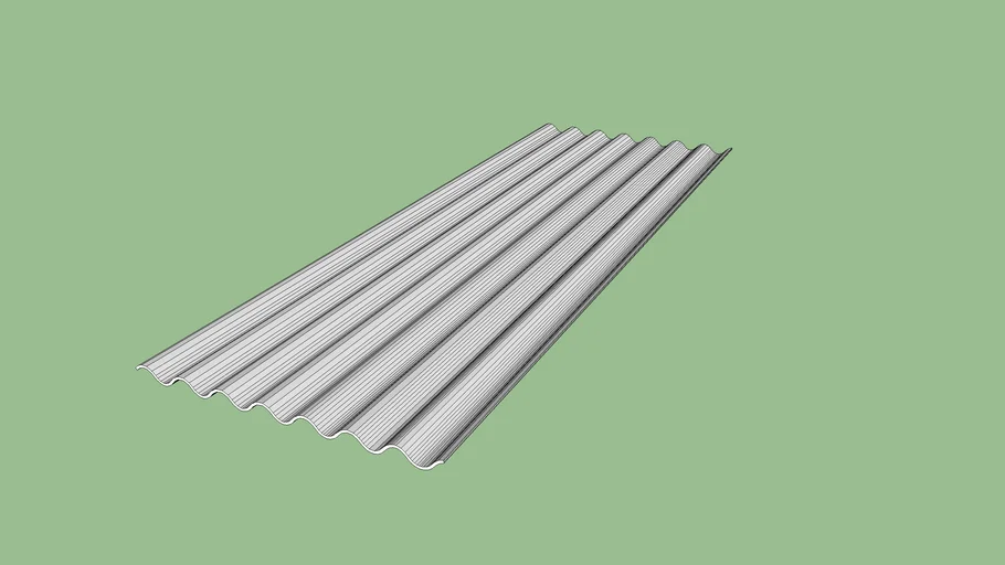 กระเบื้องลอนเล็ก 0.4x54x150 ซม