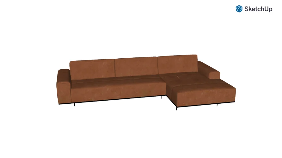 Serrano sofá | Chaise | Couro ou Tec | Zig-Zag Móveis