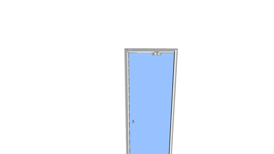 porte de douche pivotante