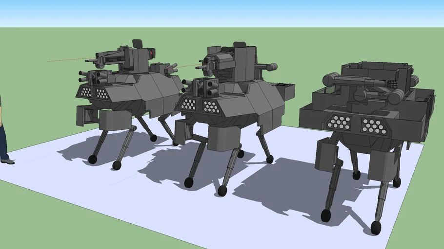 QUAR (Quadruped Unmanned Assault Robot ) “WarDog”