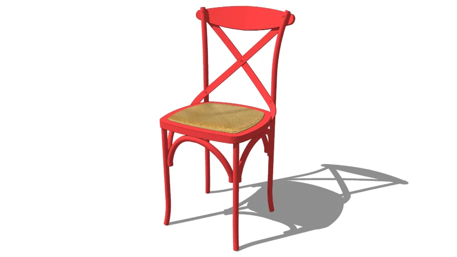 Chaise rouge TRADITION, Maisons du monde. Réf: 116.272 Prix: 79€