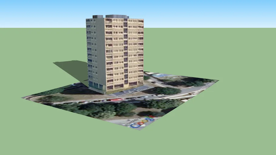 Tower Block in Roehampton 4 (Part Of The London 3d Project)
