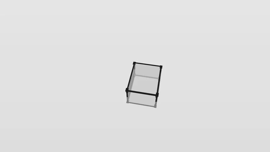IKEA SKUFFEN shoe box 36x29x21, transparent