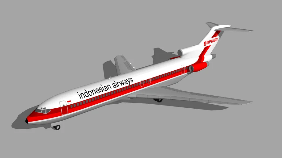 Garuda Indonesia Boeing 727-200 1