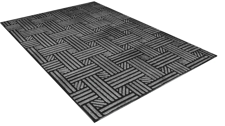 Tapete Chevron Industrial Preto