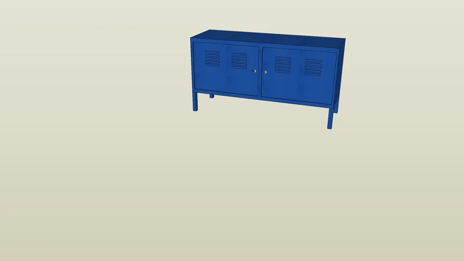Meuble TV IKEA PS Armoire métallique, bleu