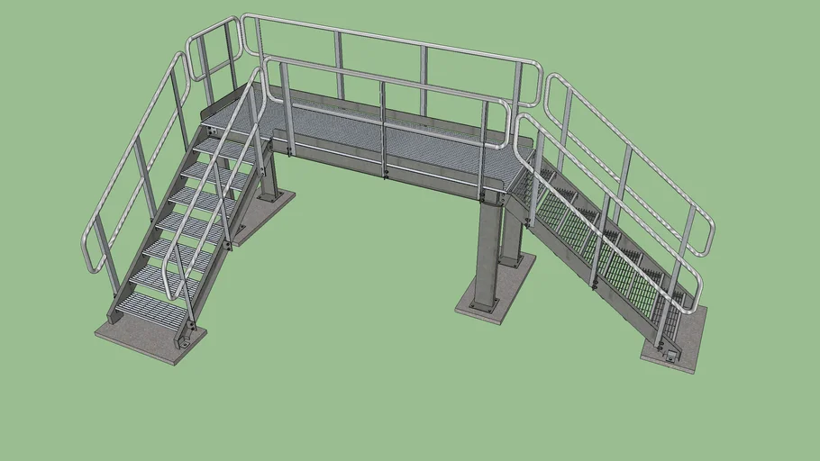 Escalera Metálica _ Pase de Tuberías
