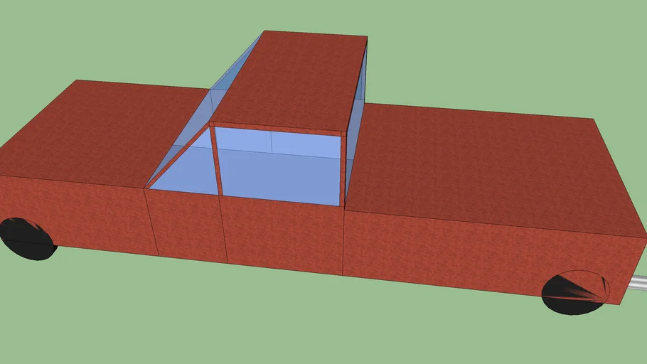 red-brown pickup truck