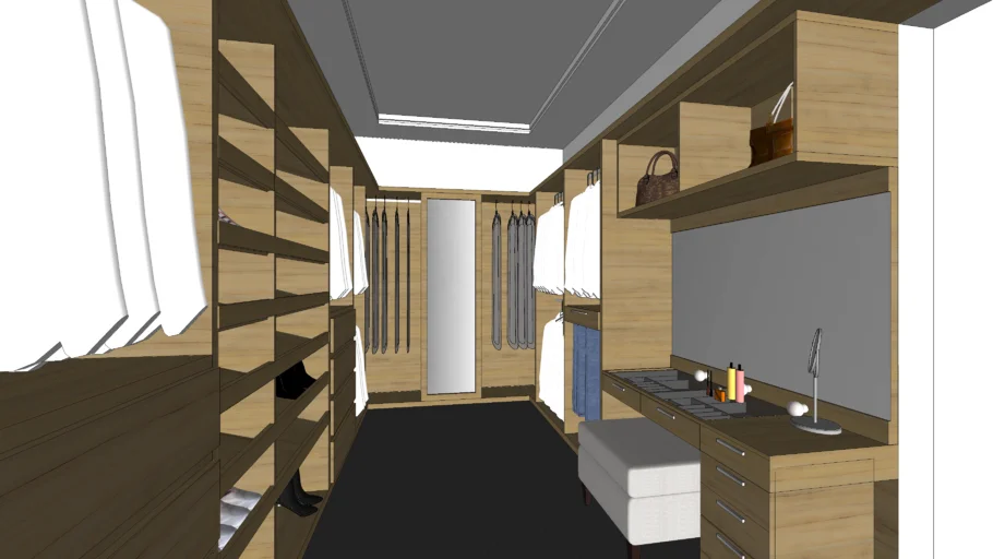 Walk-in Closet with Vanity
