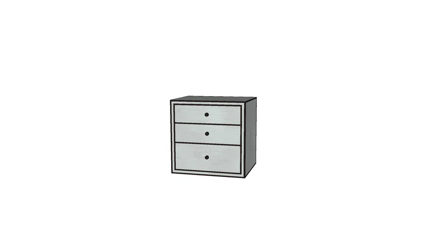 RH_Strand Mirrored 24 Closed Nightstand