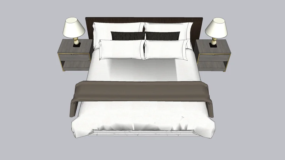 【草图溜溜网】中式床铺Chinese bed www.caotu66.com