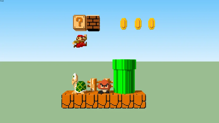 3D 8-Bit Mario 
