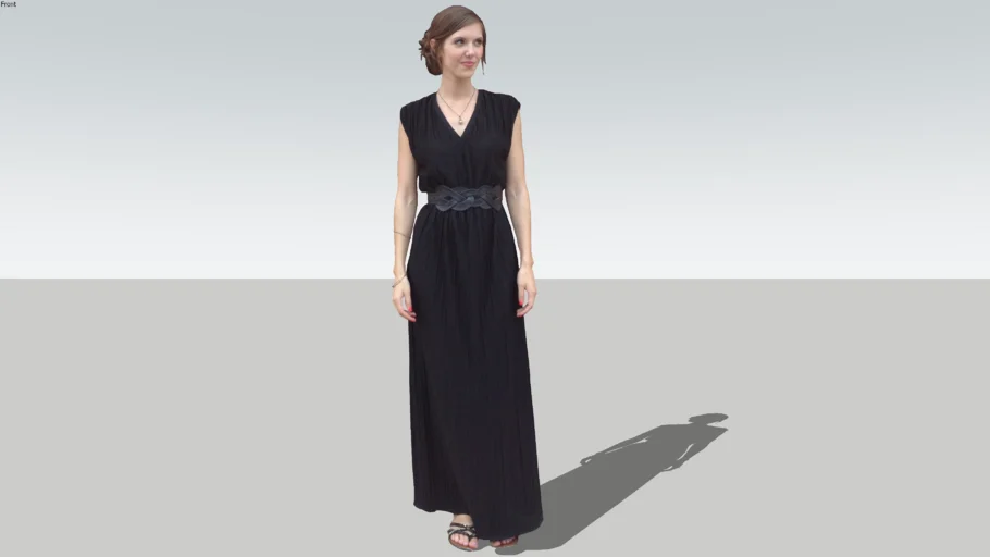 Catlin Receptionist in Black Dress