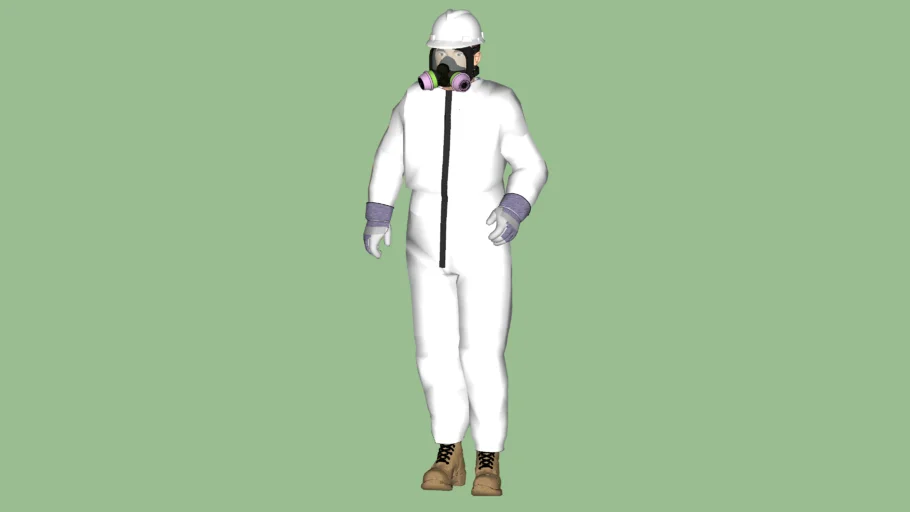 Safety First Series - Process Operator - OSHA Level "D-5/4" PPE Protection - Tyvek Coverall - White