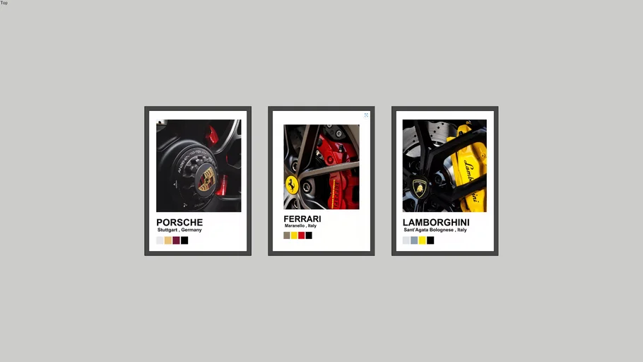 composição quadros carros